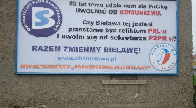 Kampania hipokryzji w Bielawie