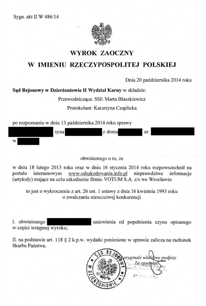 wyrok_SR_dzierzoniow_IIW-486-14