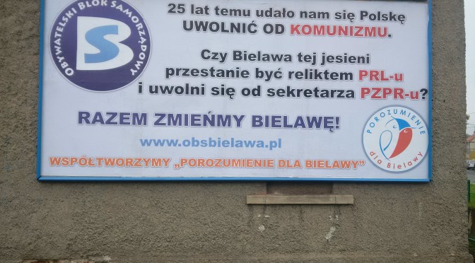 W Bielawie już się zaczęła kampania … hipokryzji